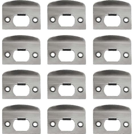 Kit de renforcement de porte comprenant 12 plaques de gâche et caches de pêne dormant. (1/5)