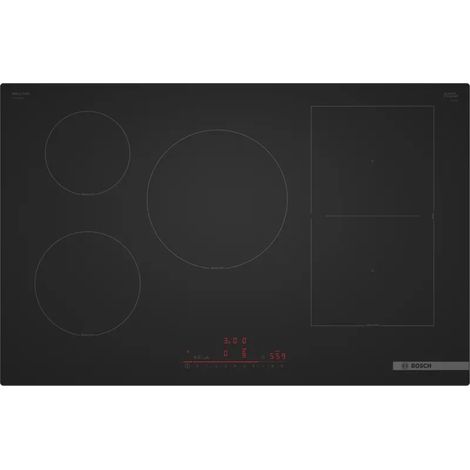 Placa de inducción Bosch 80 cm 7400 W negro mate