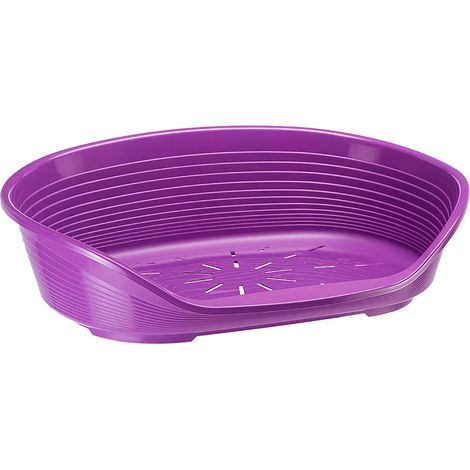 Ferplast SIESTA DELUXE Cuccia in resina termoplastica. In varie misure e colori. Variante 8 - Misure: 82 x 59,5 x h 25 cm - Viola