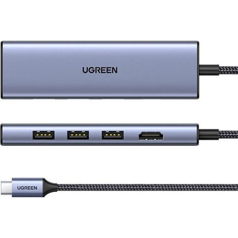 20956A hub de interfaz USB Tipo C 5000 Mbit/s Plata