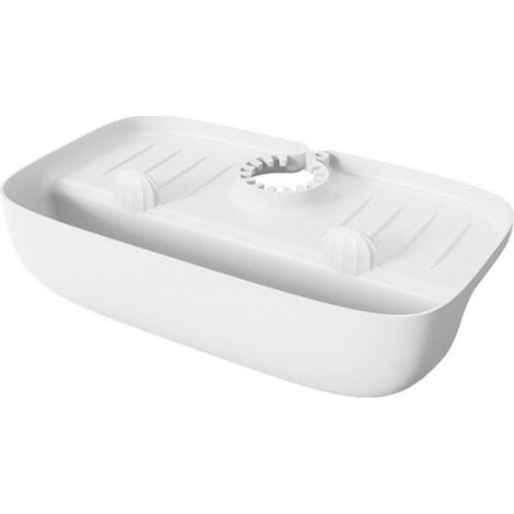 Spülbecken Küchenzubehör Badezimmer Robuste PP Materialien Wasserhahn Spritzschutz mit Organisatoren Spültücher für den täglichen Gebrauch (1/5)