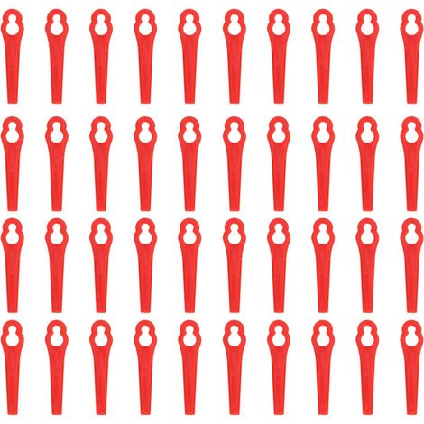 Lame De Remplacement En Plastique Pour Débroussailleuse Sans Fil - Coupe Précise Et Durable - Pour Jardinage Et Agriculture - Lot De 40 Pièces (1/5)