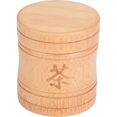 Boîte de rangement pour thé en bambou léger et portable, coffret de conservation avec couvercle (1/5)
