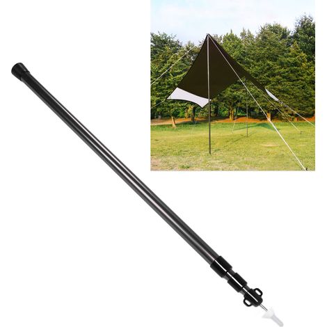 Sofapfosten Ultraleichte Aluminiumlegierung Längenverstellbar Tragbar für Camping und Outdoor-Aktivitäten Schwarz (1/5)