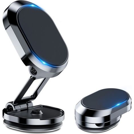 KLVGTIFS PU - Support magnétique rotatif à 360 degrés pour tableau de bord de voiture, support de téléphone universel réglable (1/5)