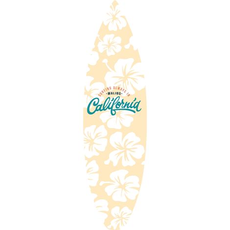 Planche de surf décorative malibu (1/4)
