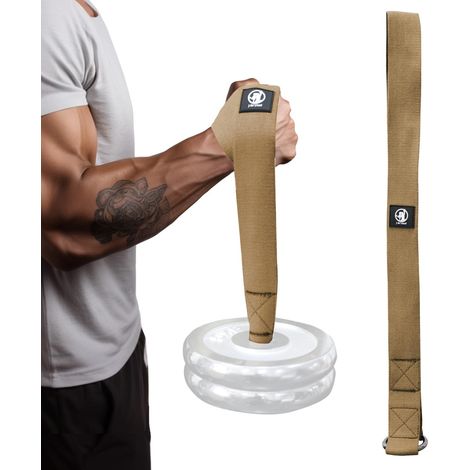 Sangle d'entraînement de lutte pour bras - Idéale pour les entraînements de poignet, avant-bras et biceps - Multifonctionnel - Équipement de fitness à domicile compatible avec les plaques (1/5)