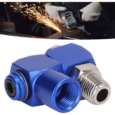 4-teiliges NPT-Drehgelenk für Druckluftwerkzeuge, 360-Grad-Drehluftschlauchverbinder, Adapter für industrielle tragbare pneumatische Drehwerkzeuge. (1/5)