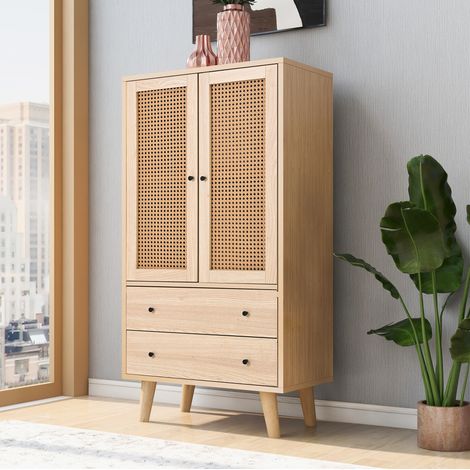 Sideboard Kommode Aufbewahrung 60 cm Eiche OKMYHOME (1/5)