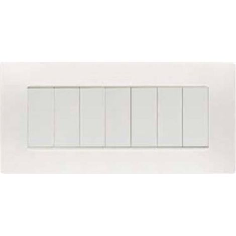 Placca in tecnopolimero, bianco nea, 7 moduli nea flexa urmet 11807.bn (1/4)
