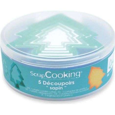 Découpoir sapin x5 - ScrapCooking (1/2)