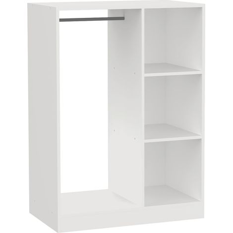 7house Cabina armadio a 3 scomparti 78x48x109cm