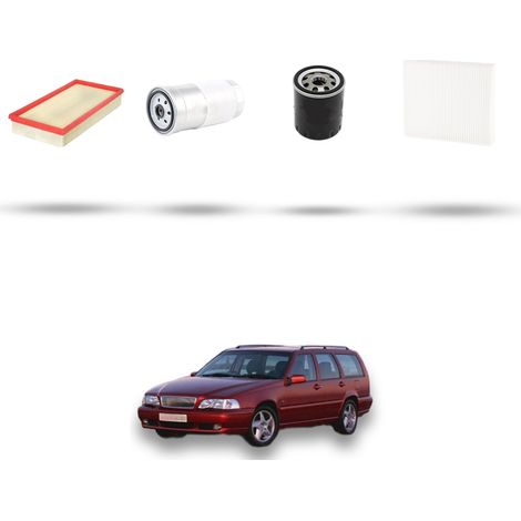 Kit tagliando 4 filtri compatibile con Volvo V70 2.5 TDi 103Kw dal 97 al 2000 (1/5)