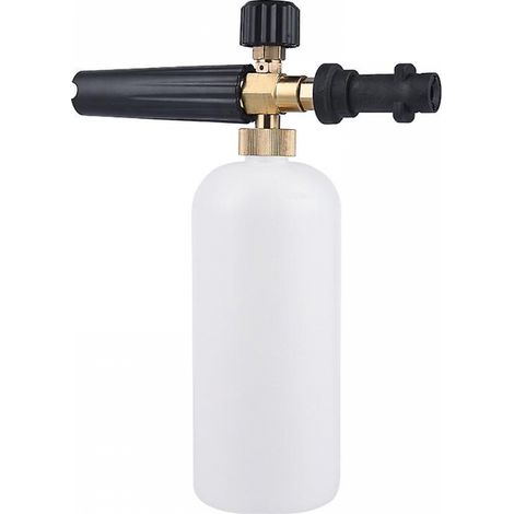 BEBUSINGOTO Canon à mousse à lance à mousse compatible avec Krcher K2 K3 K4 K5 K6 K7, pistolet à mousse 1 l avec buse réglable, accessoire pour nettoyeurs haute pression pour le lavage de voiture (1/5)
