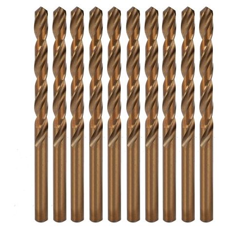 Foret hélicoïdal HSS 7.0mm, lot de 10, tige droite, perforateur à main pour perçage de précision. (1/5)