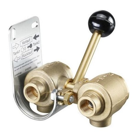 ROBINET INVERSEUR DOUBLE, LAITON, 3/8(6x)