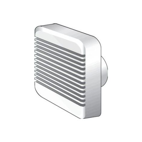 Ventilateur pour petites pieces HV100 EZ Modele de base DN 100, relais temporise et fermeture interieure electrique