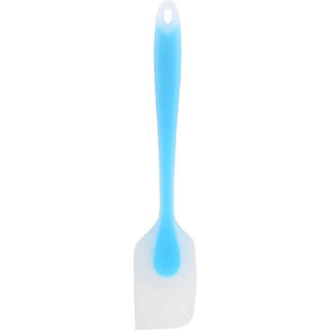 Spatule en Silicone Bleue Résistante à la Chaleur, Outil de Cuisine Polyvalent pour Pâtisserie et Cuisson, Design Intégré Translucide (1/5)