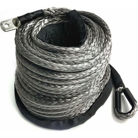 Synthetisches Windenseil 10 mm x 30 mBruchlast 23809 lbsSchmelzpunkt 150 ℃Für Geländefahrzeuge und Boote