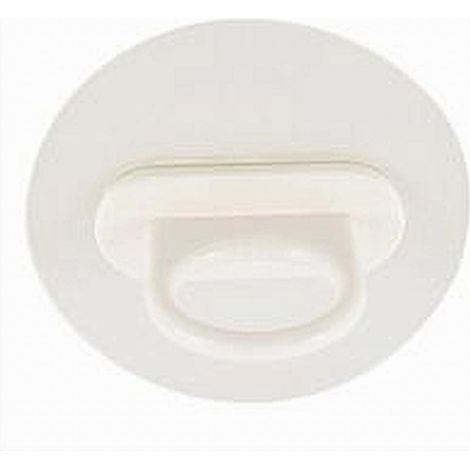 Trade Shop - Set 2 Pz Ganci Adesivi Ad Anello Per Asta Tende Da Parete Bagno Casa Tondi 87362 - (1/2)