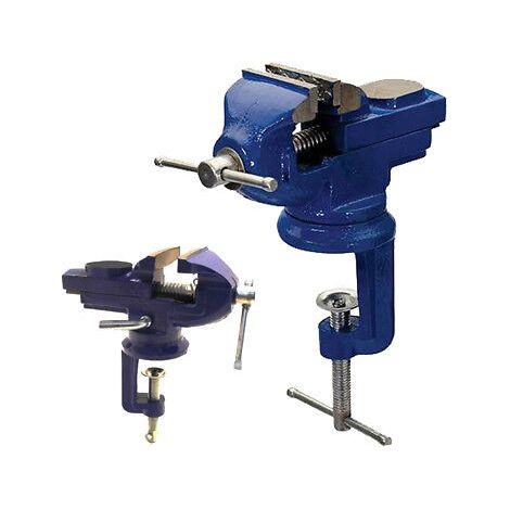 MORSA DA BANCO CON BASE GIREVOLE APERTURA MASSIMA 60mm FISSAGGIO A MORSETTO