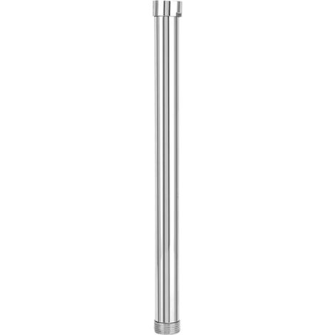 Bras de Douche 30cm, Extension de Bras de Douche de G3 / 4, Rallonge de Pomme de Douche, Pomme de Inférieure Tube de Cuivre Chromé Accessoire Extension de Pomme de Douche (1/5)