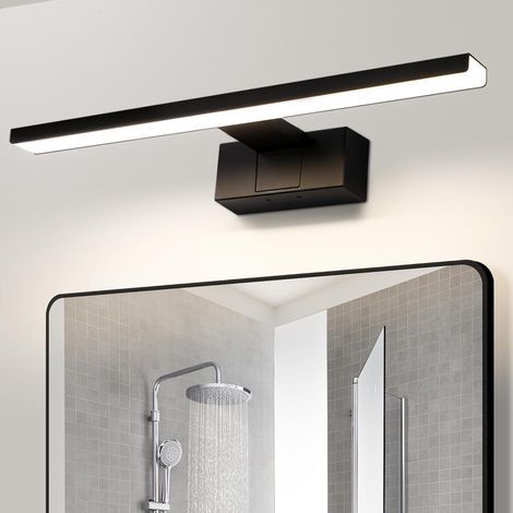 LED Mirror Light 60cm Black IP44 4000K Bathroom Wall Light (1/5)
