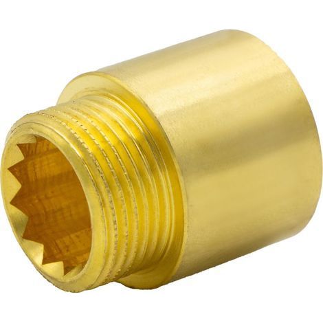 1 Rallonge De Vannes Laiton 1/2 Pouce 15mm Filetage Intérieur Et Extérieur Pour Eau Potable (1/4)
