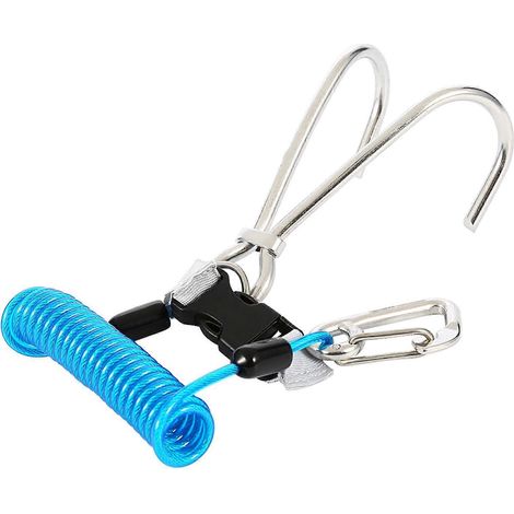 Crochet de récif en acier inoxydable, accessoire de sécurité pour la plongée (bleu) (1/4)