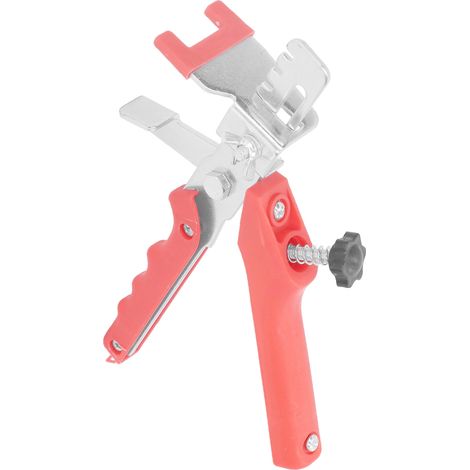 Kit de nivellement de carrelage comprenant une pince de serrage, des entretoises, des cales réutilisables pour la pose au sol et au mur (1/5)
