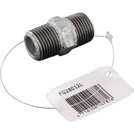 Racor doble galvan. macho 1/2" UNIVERSAL FG28012L
