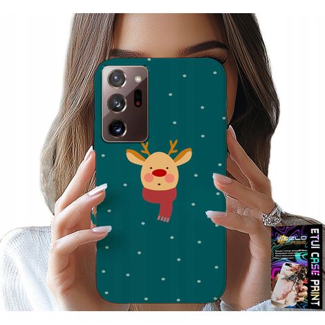 Custodia per Samsung Note 20 Ultra - renne su sfondo verde, motivi natalizi (1/5)