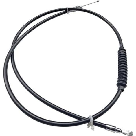 Câble d'embrayage tressé en acier inoxydable de 140 cm de long compatible avec Harley Sportster XL 883 1200 1996-2015 (1/5)