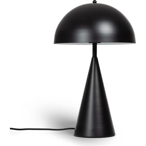 Ledkia – Lampe à poser en métal Shimo Noir – Dimensions 500mm x Ø300mm – Protection IP20 – Compatible ampoules E27 – Utilisation intérieure