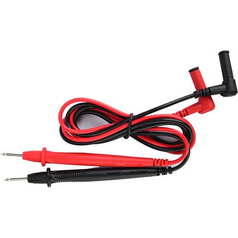 Paire de Cordons de Test Universels Type L20 pour Multimètre, Sondes avec Manchon de Protection, Accessoires de Mesure (1/5)