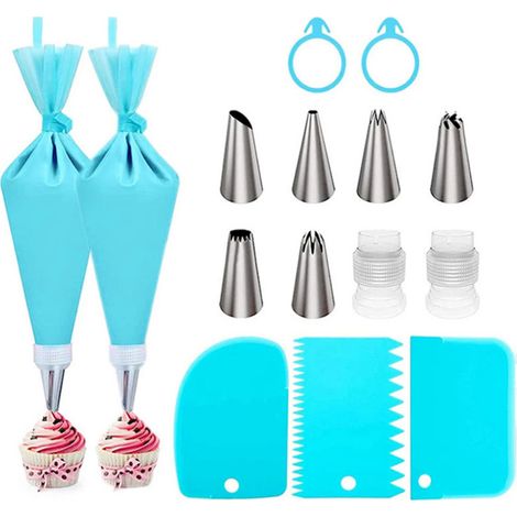 Kit 15 pièces accessoires pâtisserie, poche à douille, outils décoration, ustensiles cuisine pour débutants (1/5)