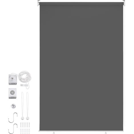 TolleTour Tenda verticale Tenda da esterno per balcone Tenda a rullo Schermo retrattile da esterno Protezione solare 100x140CM Antracite