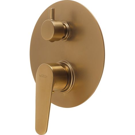 GEDY MXCO0588000 COMO Grifo empotrado de ducha con desviador oro mate - ref: MXCO0588000 (1/2)