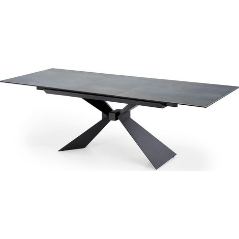 Table design extensible aspect marbre bleu 180 - 230 cm Micka (1/5)