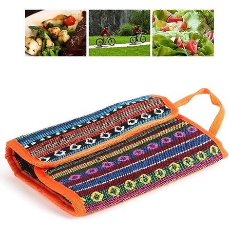 Sacs de camping, de voyage et de pique-nique, couverts, boîte de rangement pour barbecue, boîte de rangement pour vaisselle, sacs de randonnée, sac à dos, baguettes, cuillère, fourchette (1/5)