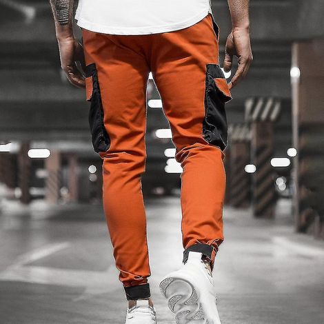 Pantalon de jogging/survêtement cargo slim fit homme - Taille L (1/3)