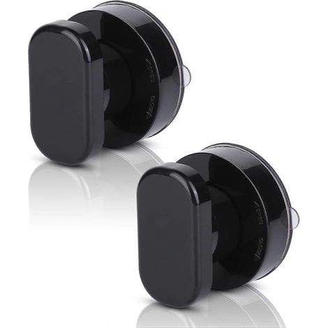 Poignée de porte à ventouse en 2 parties, poignée de tirage à ventouse, poignées à ventouse pour fenêtre en baie avec ventouse puissante pour salle de bain, placard, tiroir, verre (1/5)