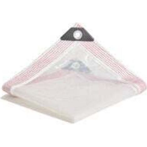 Bâche Transparente Imperméable avec Oeillets Protection Extérieur Meubles Jardin Terrasse 2x3m