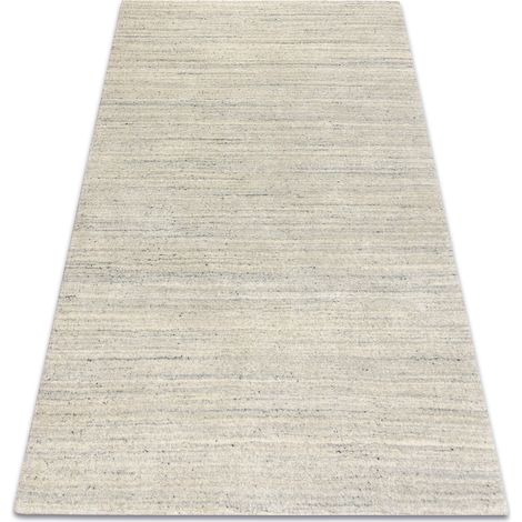 Wollteppich BERBER LOOM hellsilber 2021 - HANDGEWEBT, Mélange, dick grey 120x180 cm