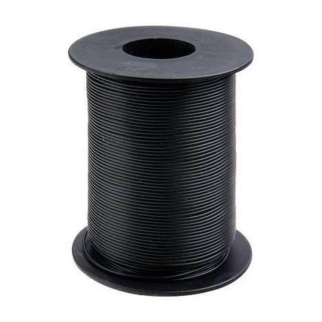 Donau Cable eléctrico 0,25 mm² 50 metros negro