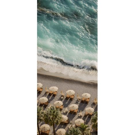 Tableau sur verre synthétique bain de soleil 65x145 cm - Impression sur Verre synthétique - Image HD  imprimée sur Verre synthétique - Tableau mural décoratif - Fabriqué en France (1/5)