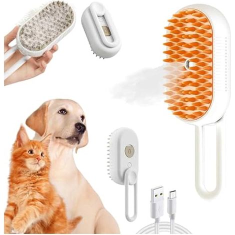 Cat and Dog Comb - Steam and Water Brush with Electric Grooming Massage (1/5)