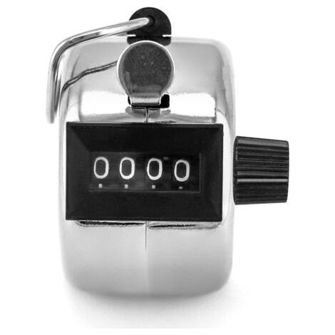 Compteurs manuels à quatre chiffres en métal, 1 pièces, compteurs mécaniques portatifs à clic numérique, pour le sport, le stade, les entraîneurs, les arbitres, les événements scolaires, de 0 à 9999 (1/5)