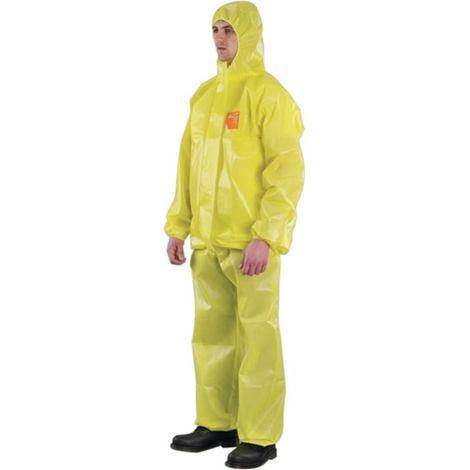 Tuta protettiva AlphaTec® 3000 Taglia L gialla PSA III MICROCHEM (1/4)