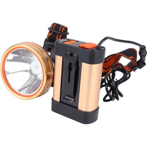 Linterna frontal ultrabrillante con batería de litio de 1800 mAh, linterna frontal multifuncional recargable para trabajos al aire libre.
